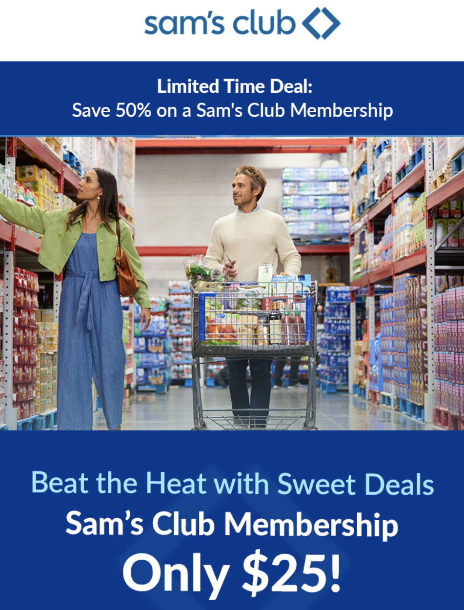 Sam’s Club Membership Offer